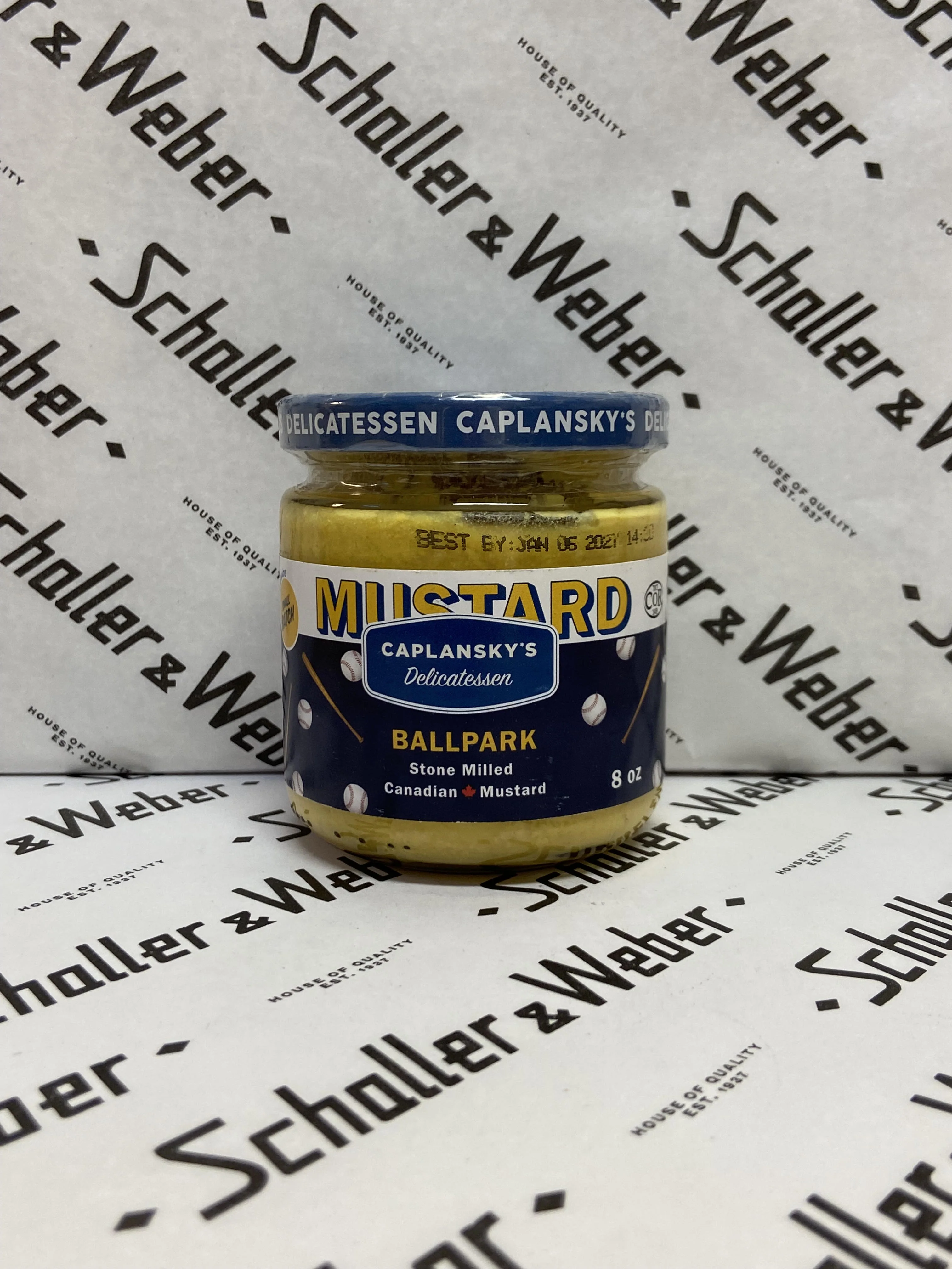 Caplansky's Delicatessen Ballpark Stone Milled Canadian Mustard 8 oz