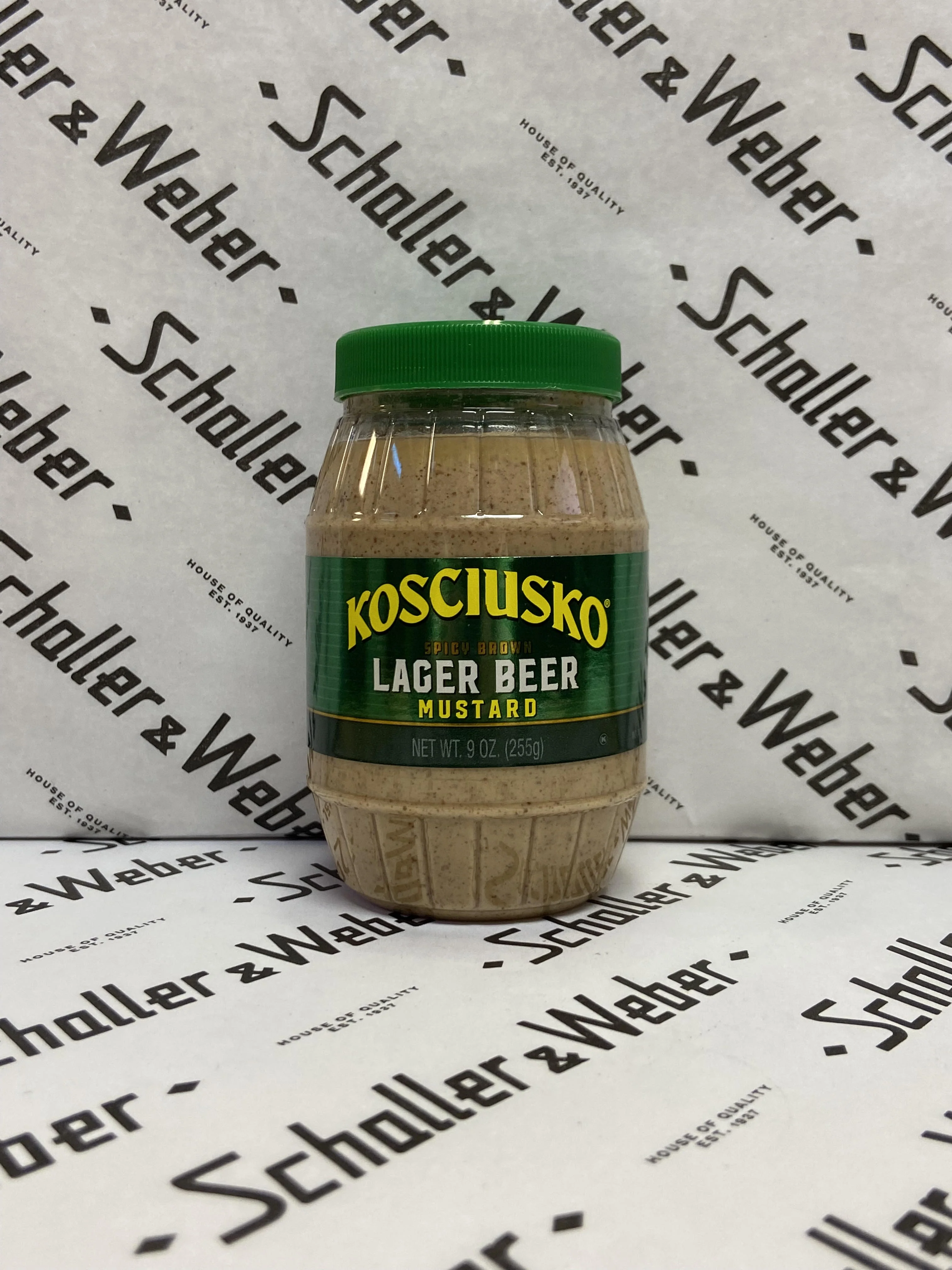 Kosciusko Spicy Brown Lager Beer Mustard 9 oz
