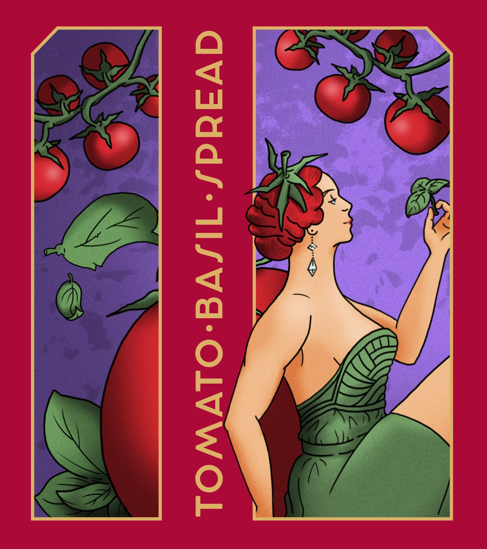 Tomato Basil Spread - Organic Vegan - Image 2
